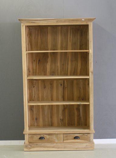 boekenkast 1 meter breed van teak hout