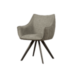 Riviera armchair - fabric Brego 09 Middle grey