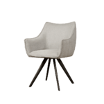 Riviera armchair - fabric Brego light grey