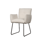 AI 0130 - Dante armchair - fabric Teddy MJ8-1 White (v)