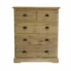 teakhouten commode met 5 laden