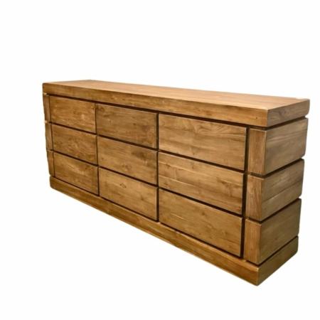 modern dressoir met 9 greeploze laden