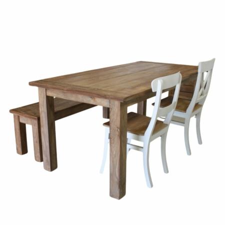 dingklik tafel teakhout