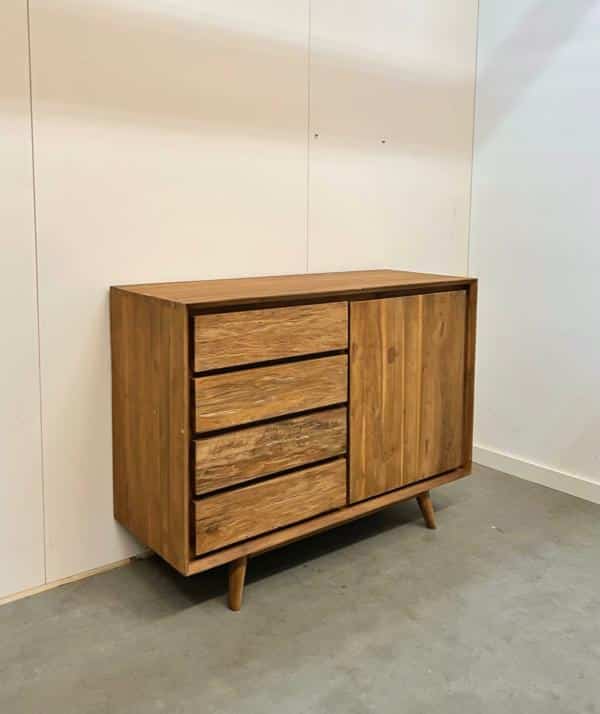 Vintage dressoir met ruwe laden - Afbeelding 5