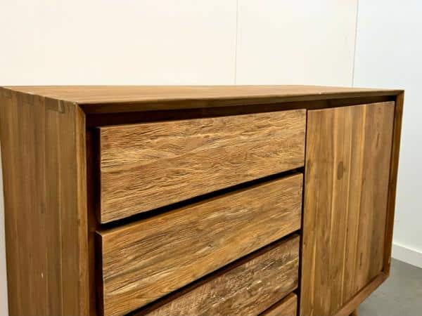 Vintage dressoir met ruwe laden - Afbeelding 2