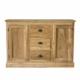 dressoir met 3 laden en 2 deuren teakhout