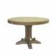 klassieke ronde tafel gemaakt van teakhout