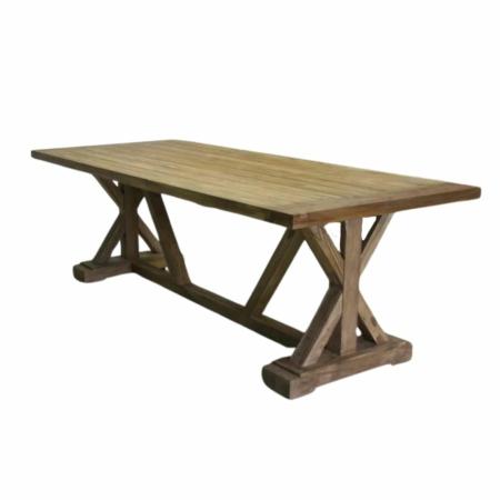 klooster tafel teakhout