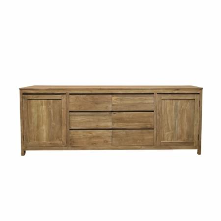 modern dressoir met 6 laden en twee deuren