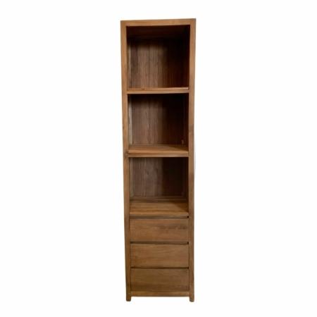 boekenkast 3 laden 3 legeplanken gerecycled hout