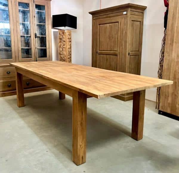 Uitschuifbare eettafel teakhout - Afbeelding 3