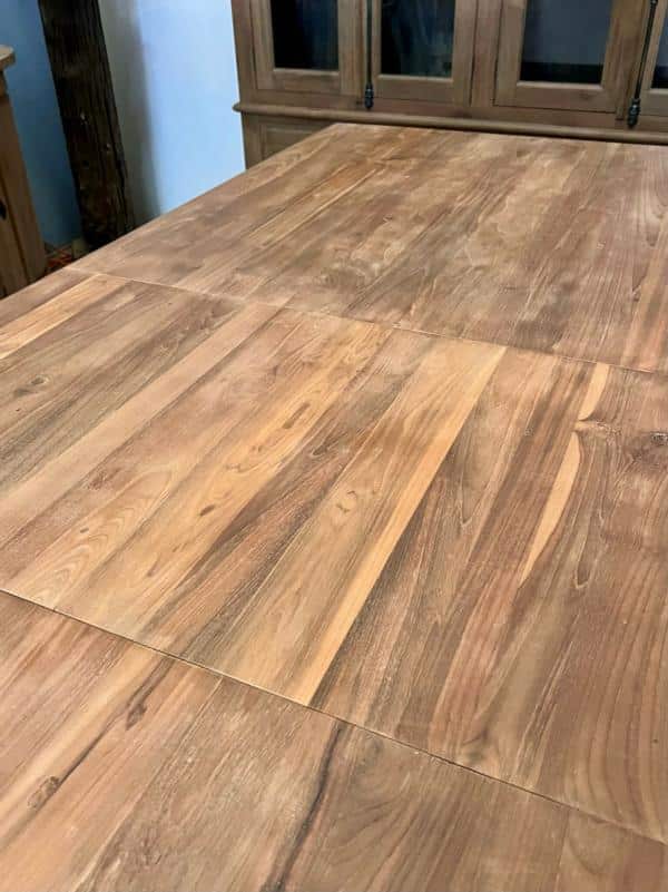 Uitschuifbare eettafel teakhout - Afbeelding 4