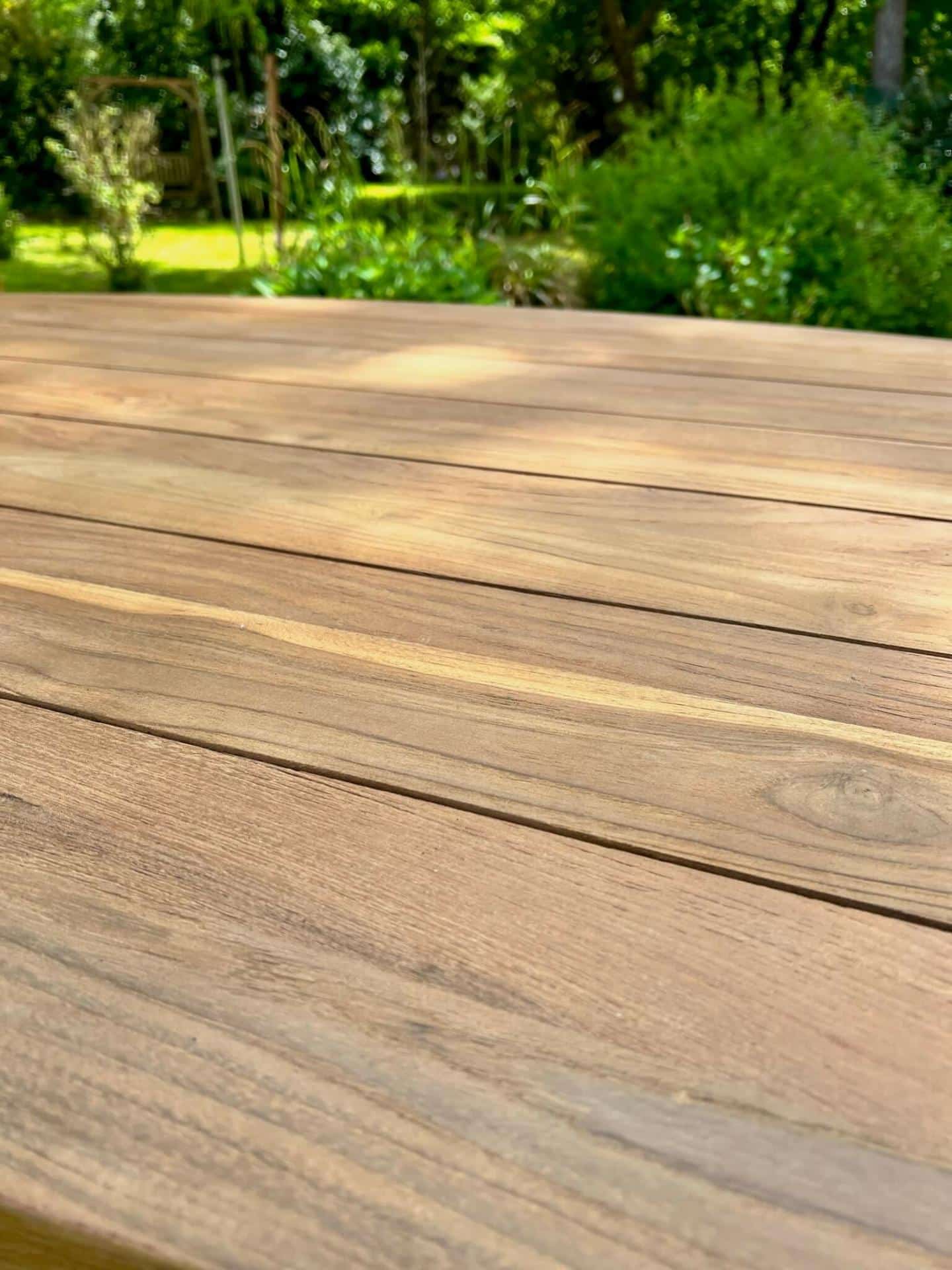 Ovale tuintafel met kruispoot - Afbeelding 4