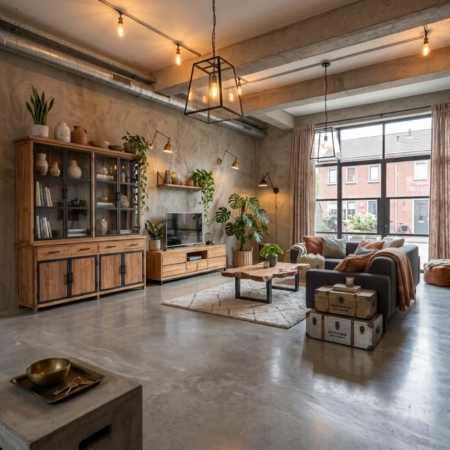 woonkamer-industrieel-teak-meubels-indoteak